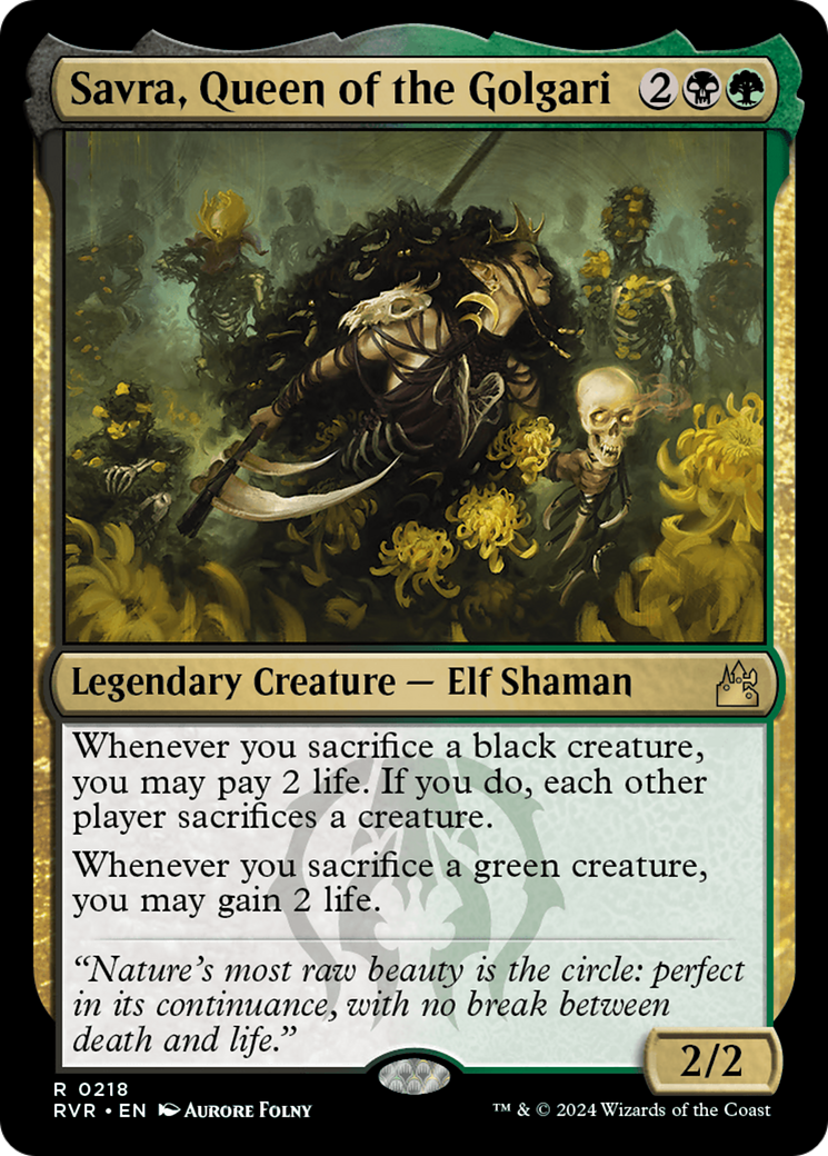 Savra, Queen of the Golgari [Ravnica Remastered] - Evolution TCG