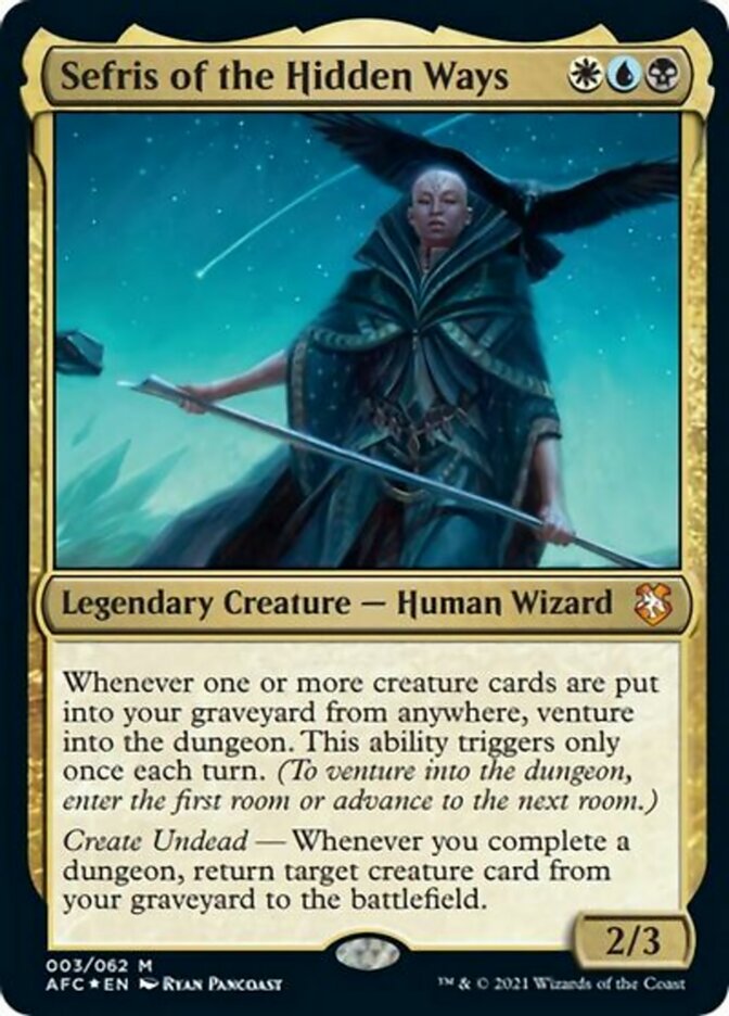 Sefris of the Hidden Ways (Display Commander) [Dungeons & Dragons: Adventures in the Forgotten Realms Commander] - Evolution TCG