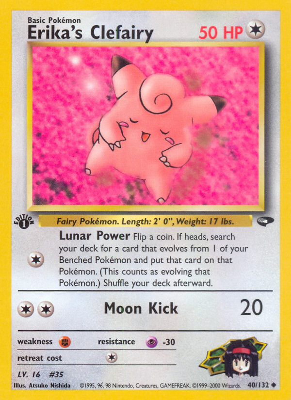 Erika's Clefairy (40/132) [Gym Challenge 1st Edition] - Evolution TCG