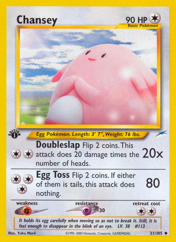 Chansey (31/105) [Neo Destiny 1st Edition] - Evolution TCG