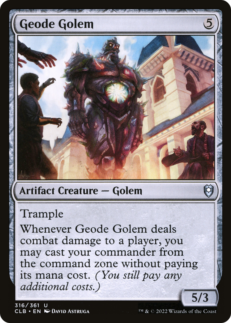 Geode Golem [Commander Legends: Battle for Baldur's Gate] - Evolution TCG