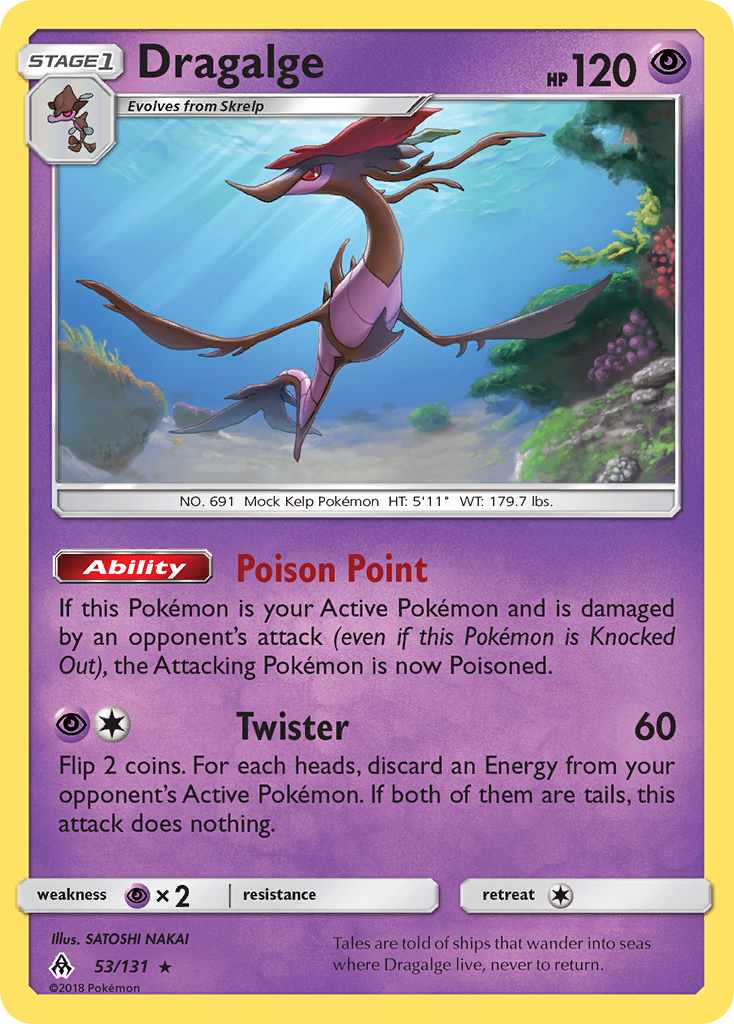 Dragalge (53/131) [Sun & Moon: Forbidden Light] - Evolution TCG