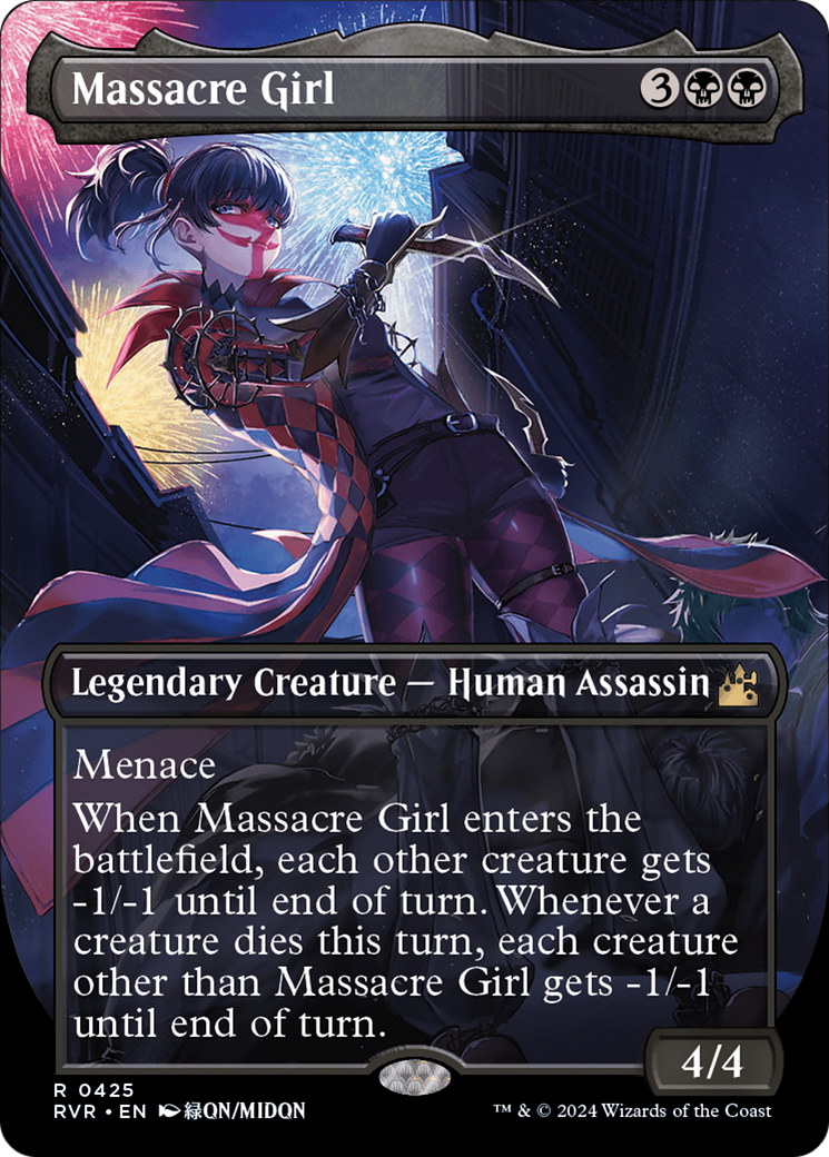 Massacre Girl (Anime Borderless) [Ravnica Remastered] - Evolution TCG