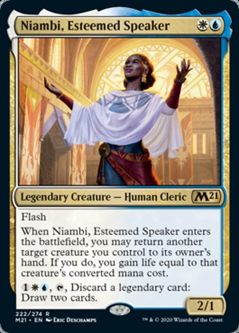 Niambi, Esteemed Speaker [Core Set 2021] - Evolution TCG