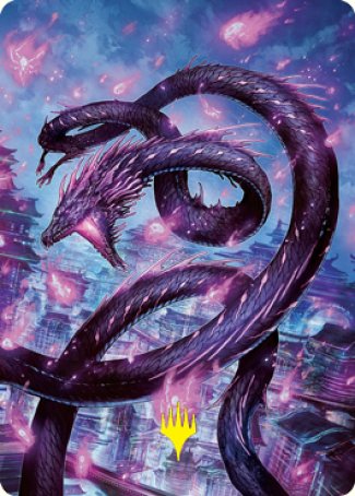 Junji, the Midnight Sky 2 Art Card (Gold-Stamped Signature) [Kamigawa: Neon Dynasty Art Series] - Evolution TCG