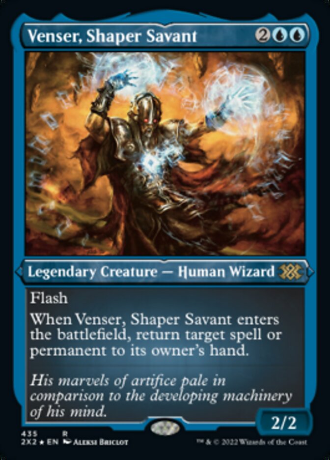 Venser, Shaper Savant (Foil Etched) [Double Masters 2022] - Evolution TCG