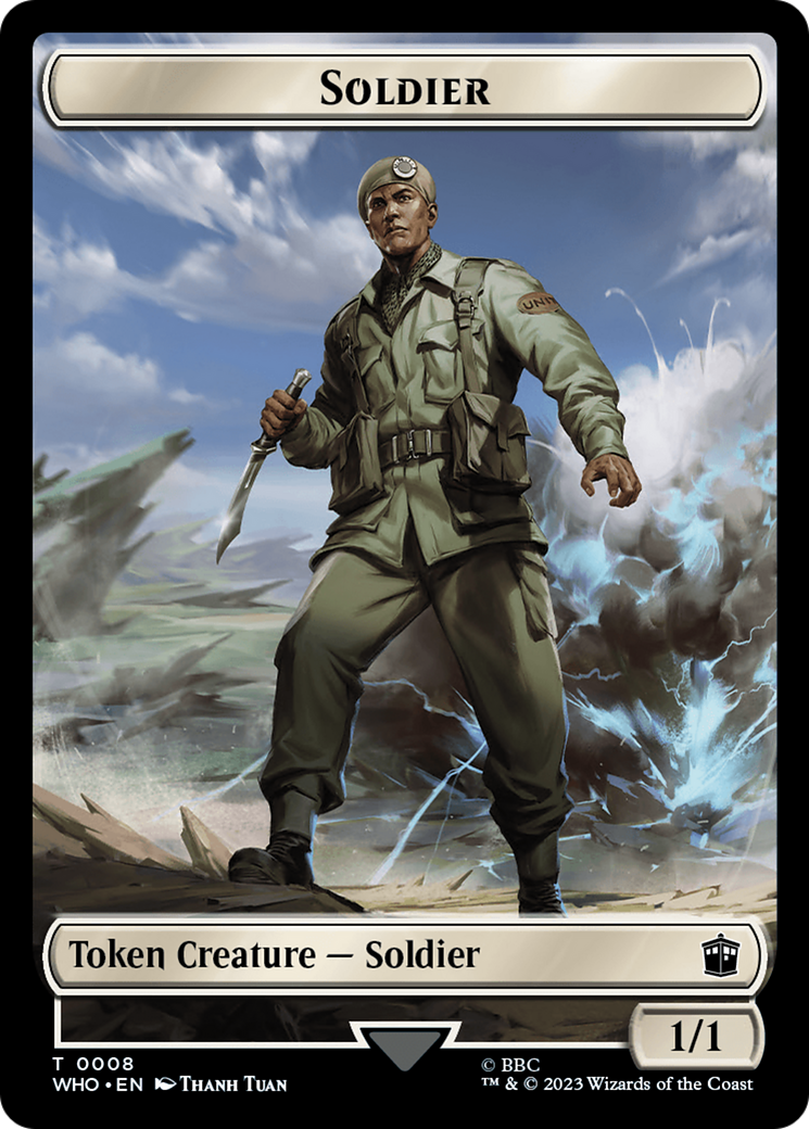 Copy // Soldier Double-Sided Token [Doctor Who Tokens] - Evolution TCG