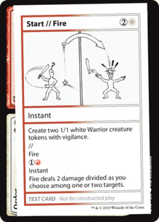 Start // Fire (2021 Edition) [Mystery Booster Playtest Cards] - Evolution TCG