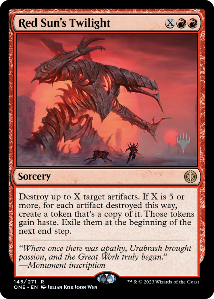 Red Sun's Twilight (Promo Pack) [Phyrexia: All Will Be One Promos] - Evolution TCG