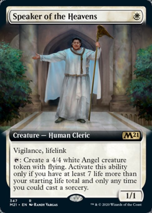 Speaker of the Heavens (Extended Art) [Core Set 2021] - Evolution TCG