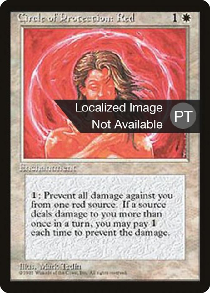 Circle of Protection: Red [Fourth Edition (Foreign Black Border)] - Evolution TCG