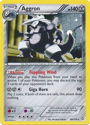 Aggron (80/124) (Cosmos Holo) [Black & White: Dragons Exalted] - Evolution TCG