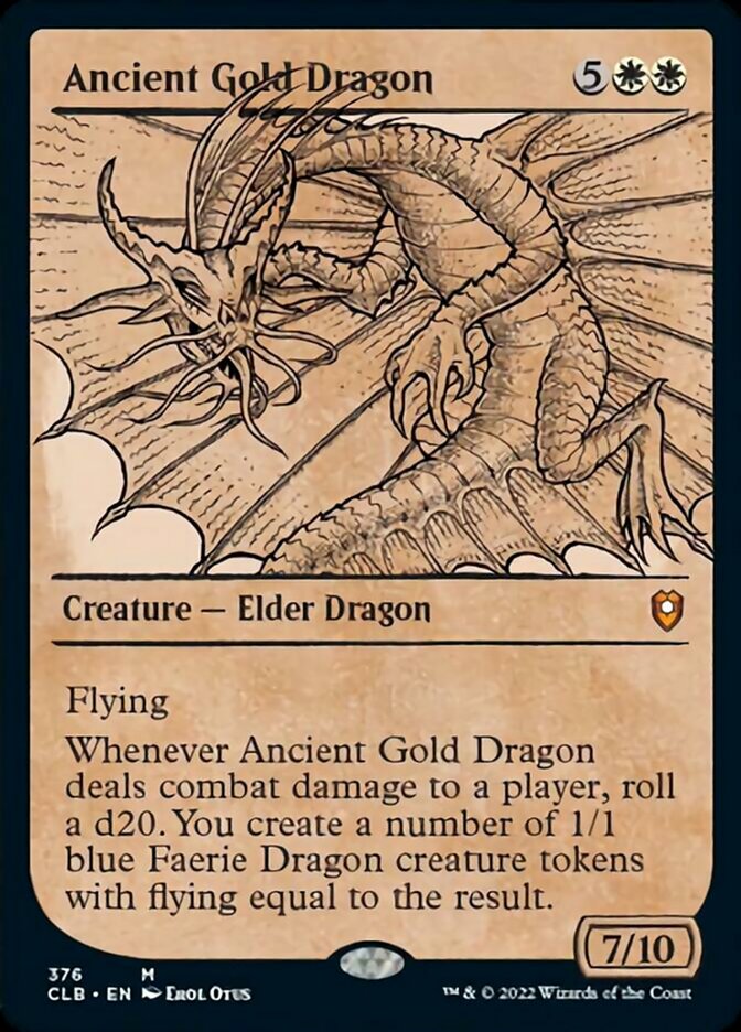 Ancient Gold Dragon (Showcase) [Commander Legends: Battle for Baldur's Gate] - Evolution TCG
