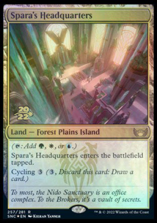 Spara's Headquarters [Streets of New Capenna Prerelease Promos] - Evolution TCG