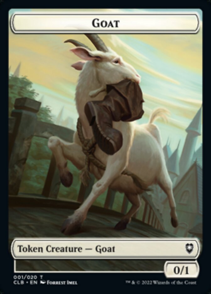 Treasure // Goat Double-sided Token [Commander Legends: Battle for Baldur's Gate Tokens] - Evolution TCG