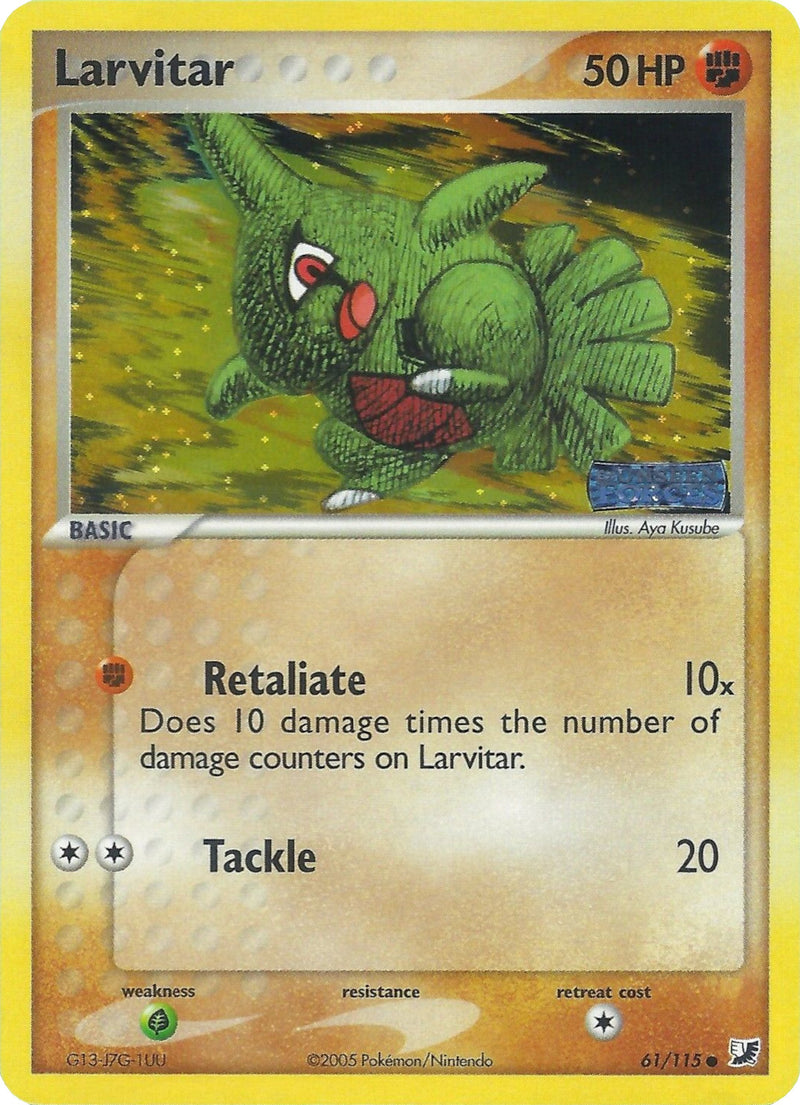 Larvitar (61/115) (Stamped) [EX: Unseen Forces] - Evolution TCG