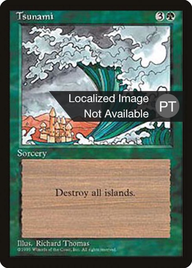 Tsunami [Fourth Edition (Foreign Black Border)] - Evolution TCG