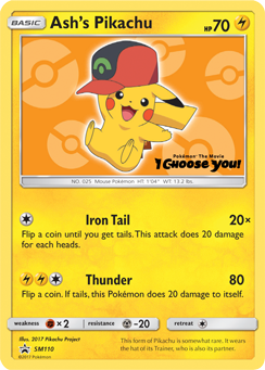 Ash's Pikachu (SM110) [Sun & Moon: Black Star Promos] - Evolution TCG
