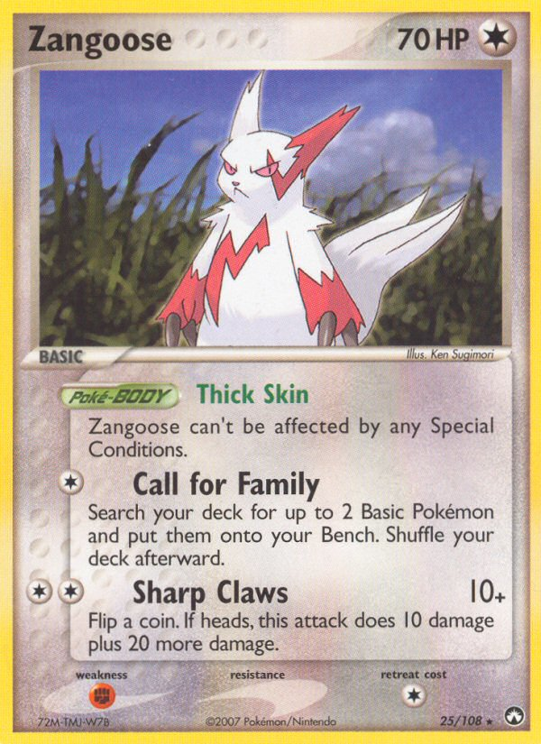 Zangoose (25/108) [EX: Power Keepers] - Evolution TCG