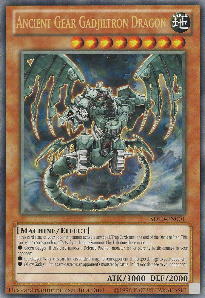 Ancient Gear Gadjiltron Dragon (Oversized) (Machine Madness) [SD10-EN001] Promo - Evolution TCG