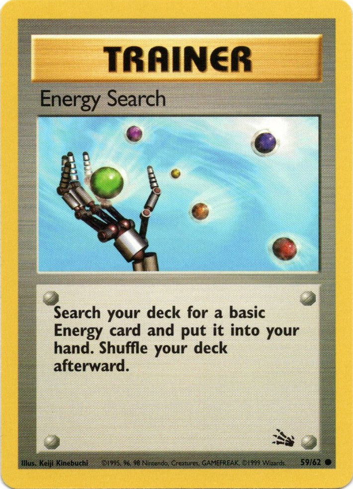 Energy Search (59/62) [Fossil Unlimited] - Evolution TCG