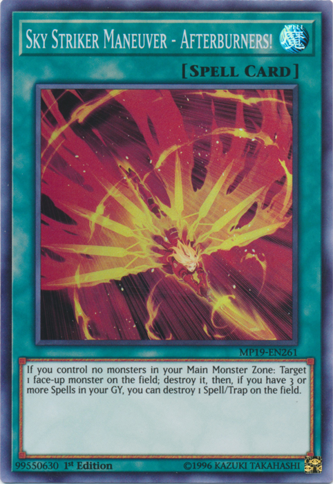 Sky Striker Maneuver - Afterburners! [MP19-EN261] Super Rare - Evolution TCG