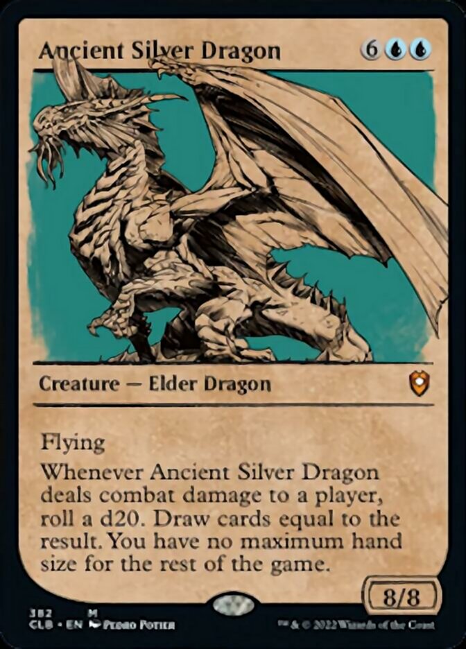 Ancient Silver Dragon (Showcase) [Commander Legends: Battle for Baldur's Gate] - Evolution TCG