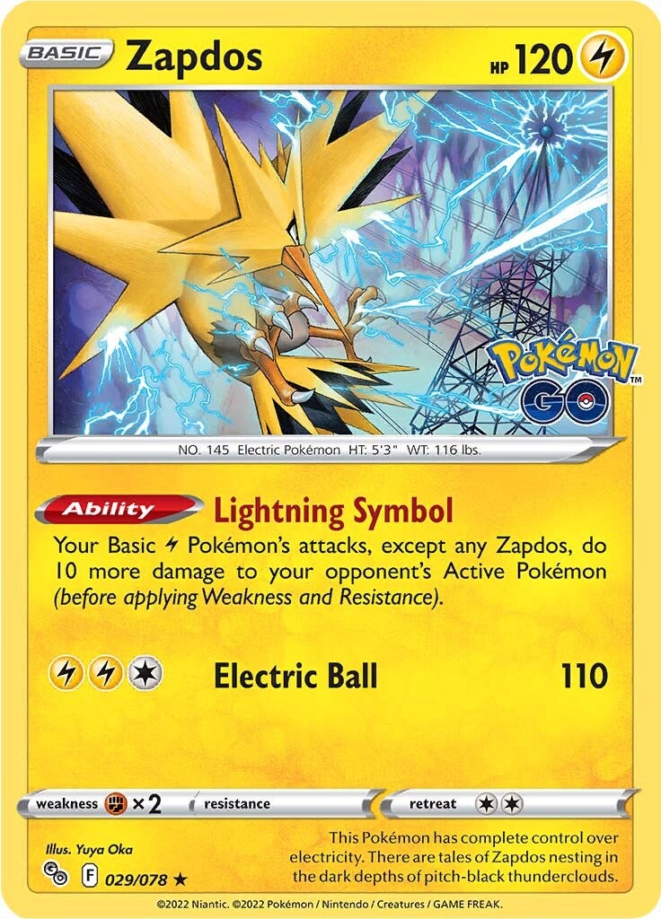 Zapdos (029/078) [Pokémon GO] - Evolution TCG