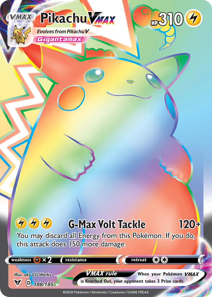 Pikachu VMAX (188/185) [Sword & Shield: Vivid Voltage] - Evolution TCG