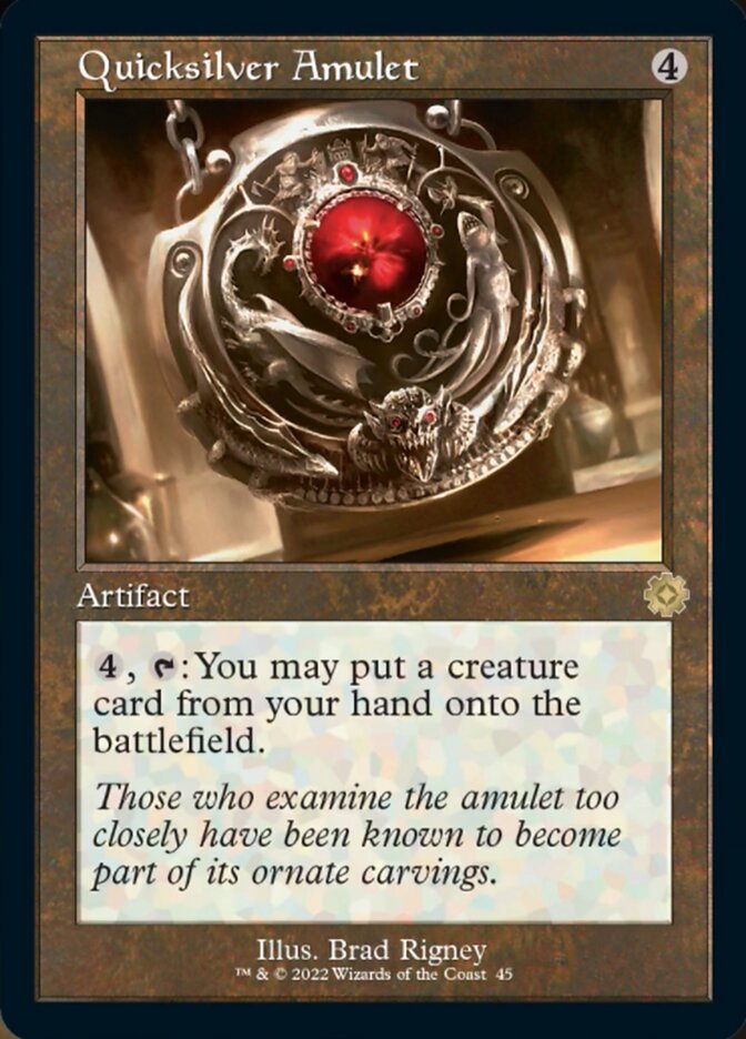 Quicksilver Amulet (Retro) [The Brothers' War Retro Artifacts] - Evolution TCG