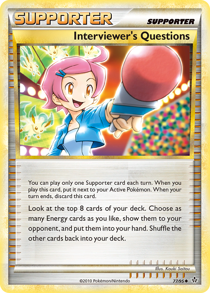 Interviewer's Questions (77/95) [HeartGold & SoulSilver: Unleashed] - Evolution TCG