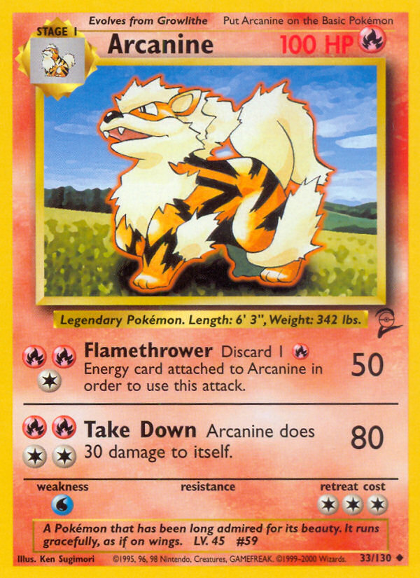 Arcanine (33/130) [Base Set 2] - Evolution TCG