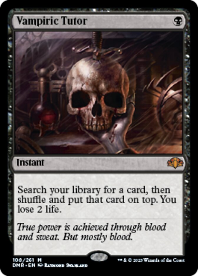 Vampiric Tutor [Dominaria Remastered] - Evolution TCG