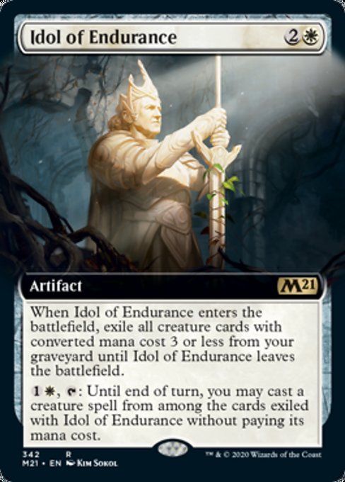 Idol of Endurance (Extended Art) [Core Set 2021] - Evolution TCG