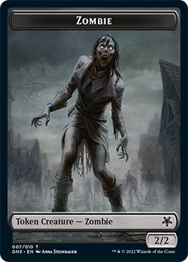 Zombie // Human Soldier Double-Sided Token [Game Night: Free-for-All Tokens] - Evolution TCG