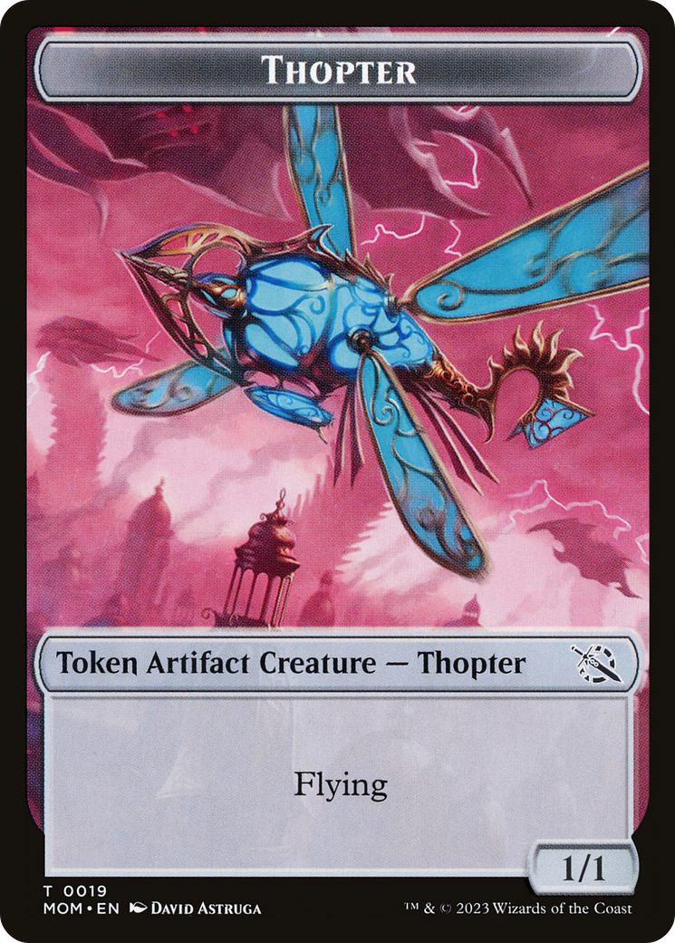 Thopter // Knight (10) Double-Sided Token [March of the Machine Tokens] - Evolution TCG