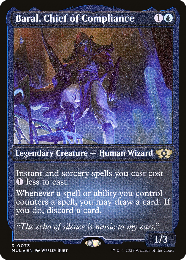 Baral, Chief of Compliance (Foil Etched) [Multiverse Legends] - Evolution TCG