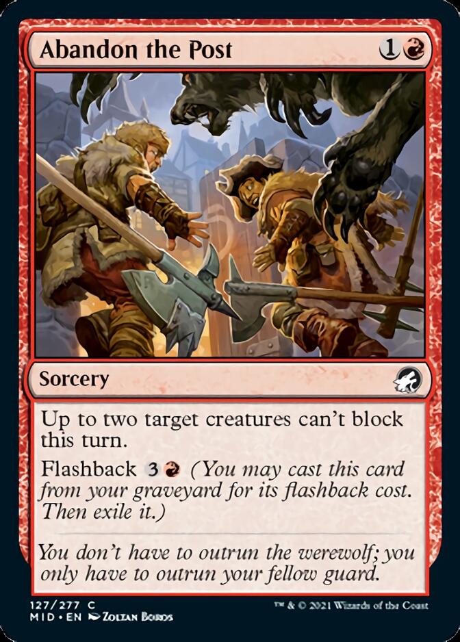 Abandon the Post [Innistrad: Midnight Hunt] - Evolution TCG