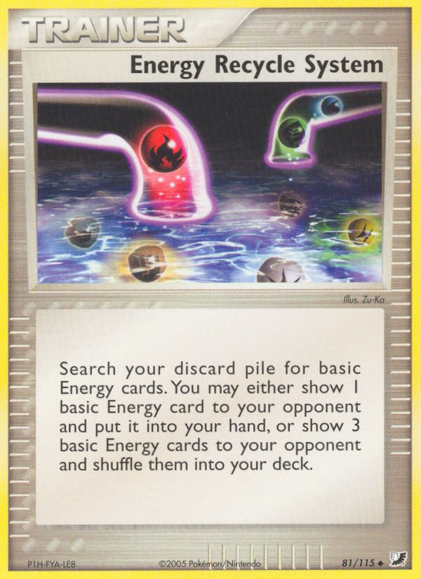 Energy Recycle System (81/115) [EX: Unseen Forces] - Evolution TCG