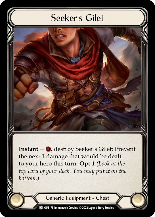 Seeker's Gilet [OUT176] (Outsiders) - Evolution TCG