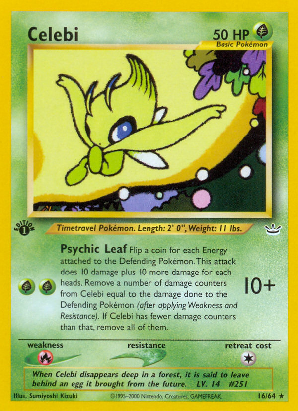 Celebi (16/64) [Neo Revelation 1st Edition] - Evolution TCG