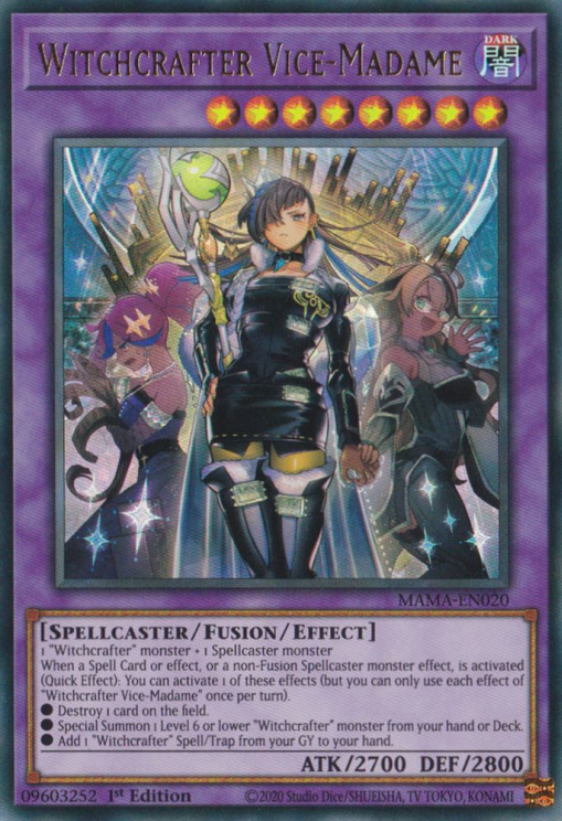 Witchcrafter Vice-Madame [MAMA-EN020] Ultra Rare - Evolution TCG