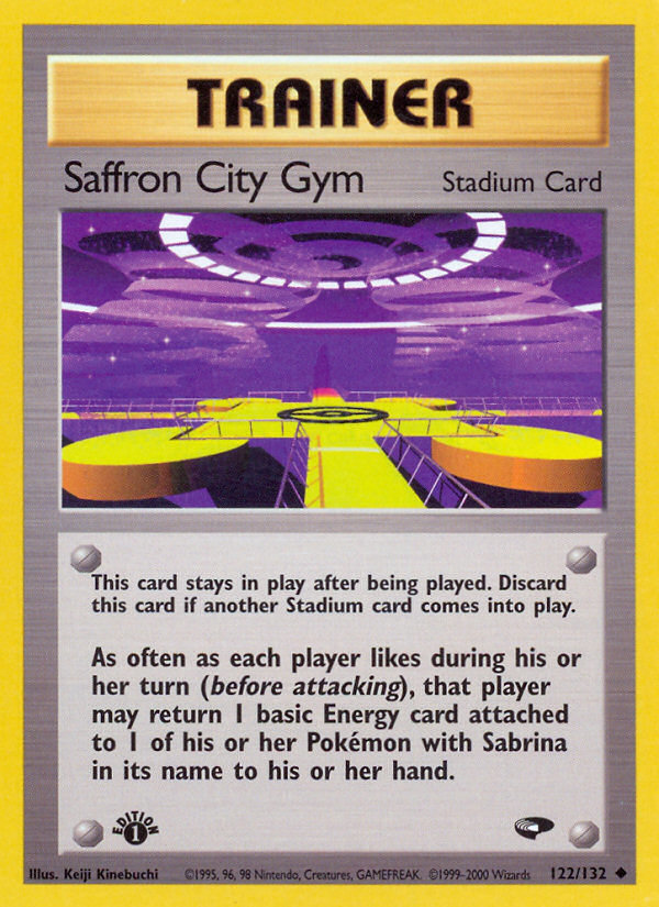 Saffron City Gym (122/132) [Gym Challenge 1st Edition] - Evolution TCG