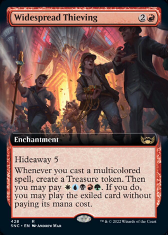 Widespread Thieving (Extended Art) [Streets of New Capenna] - Evolution TCG