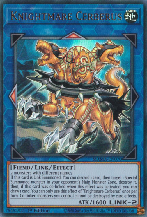 Knightmare Cerberus [MAMA-EN070] Ultra Rare - Evolution TCG