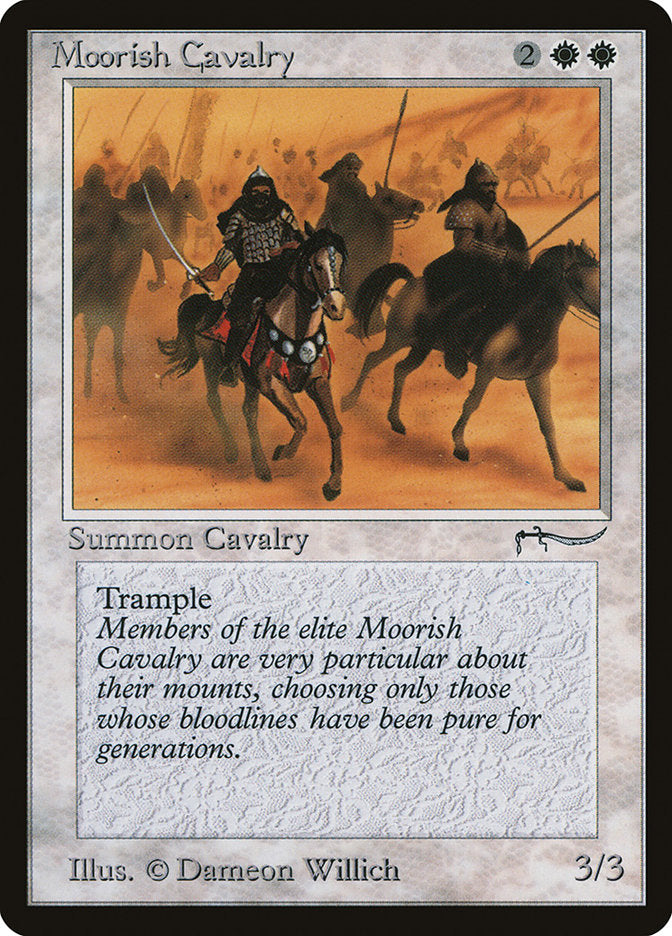 Moorish Cavalry (Dark Mana Cost) [Arabian Nights] - Evolution TCG