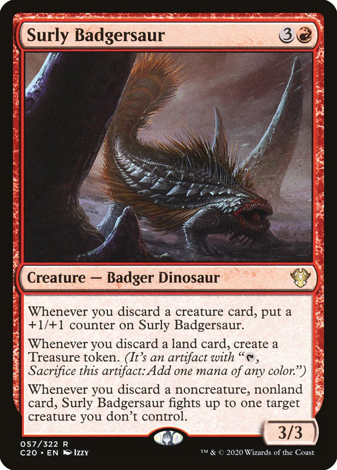 Surly Badgersaur [Commander 2020] - Evolution TCG