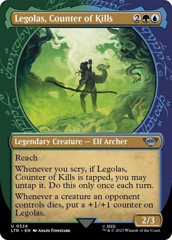 Legolas, Counter of Kills (Showcase Ring Frame) [The Lord of the Rings: Tales of Middle-Earth] - Evolution TCG