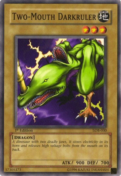 Two-Mouth Darkruler [LOB-030] Common - Evolution TCG