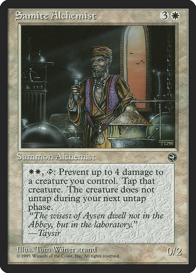 Samite Alchemist (Taysir Flavor Text) [Homelands] - Evolution TCG